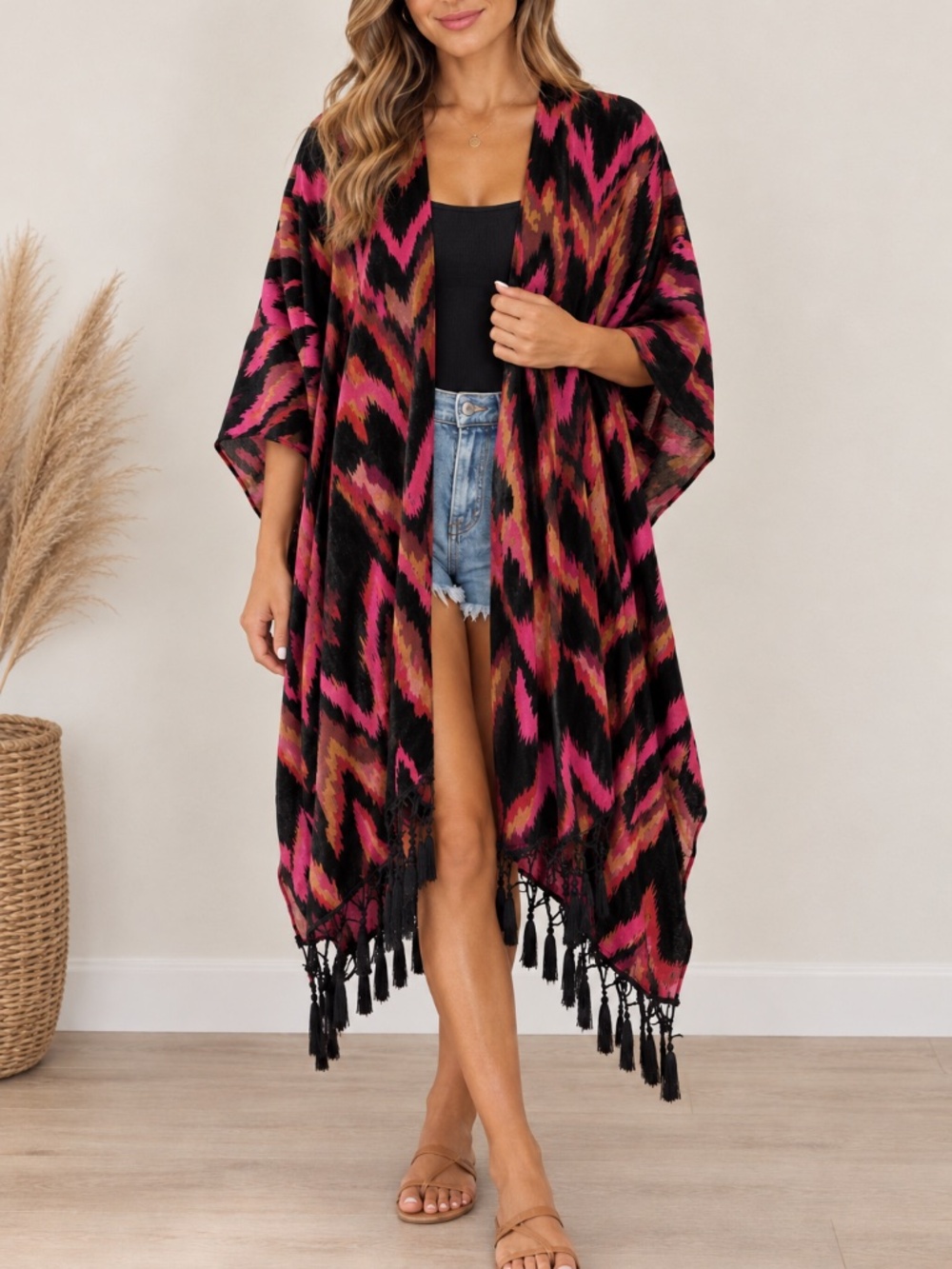FREE PEOPLE Dripping Velvet Burnout Kimono Women’s One Size